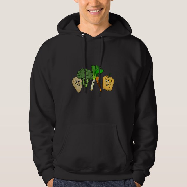 Happy Vegetables Hoodie (Front)