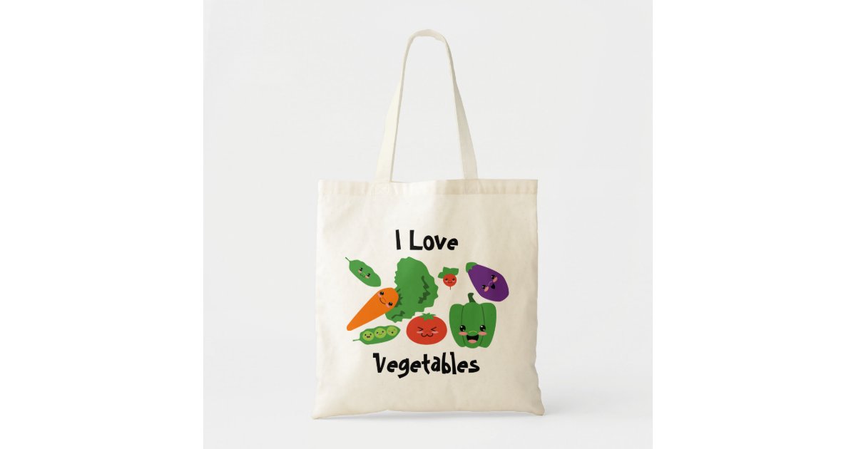 Happy Vegetables Tote Bag | Zazzle