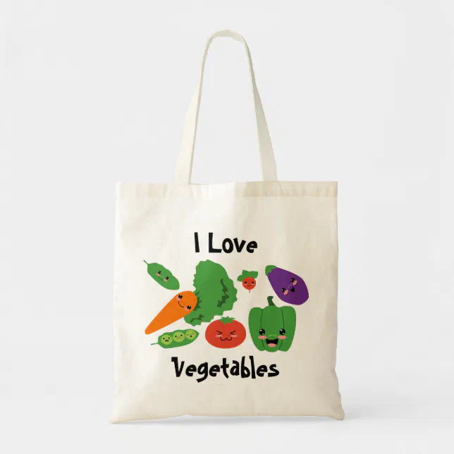 Happy Vegetables Tote Bag | Zazzle