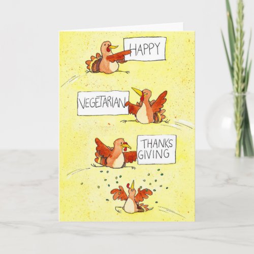 Happy Vegetarian Thanksgiving greeting card