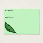 Happy Veggie Recipe Cards (Back)