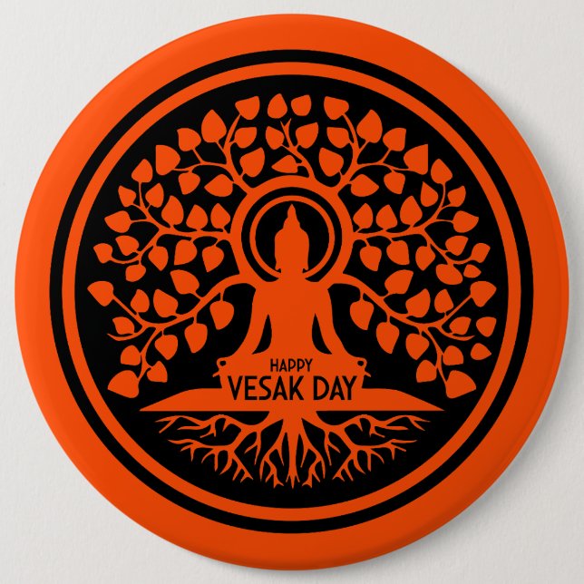 Happy Vesak Day Button (Front)