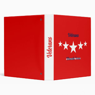 Happy Veterans Day  3 Ring Binder