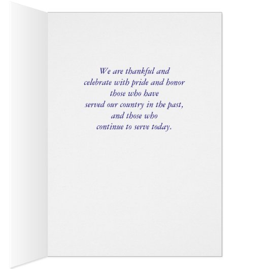 Happy Veterans Day, American Flag, Tan (Inside (Right))