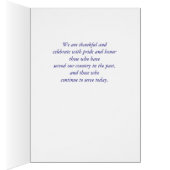Happy Veterans Day, American Flag, Tan Cards (Inside (Right))