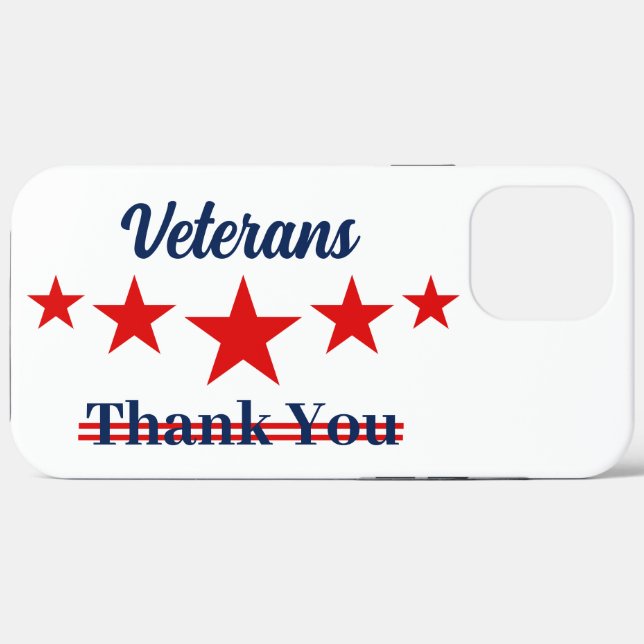 Happy Veterans Day Case-Mate iPhone Case (Back (Horizontal))