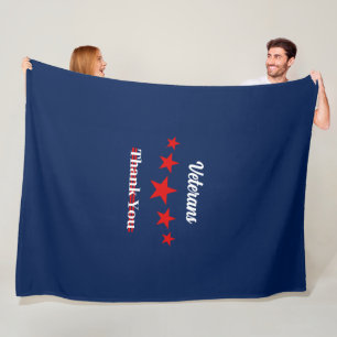 Happy Veterans Day Fleece Blanket