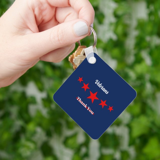 Happy Veterans Day  Keychain (Hand)