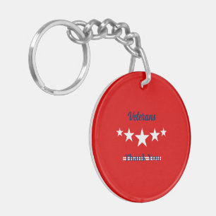 Happy Veterans Day Keychain