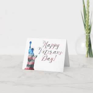 Happy Veterans Day (liberty bokeh) Card