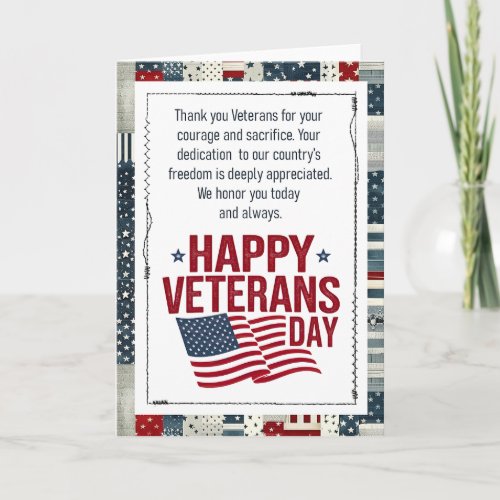 Happy Veterans Day Patriotic