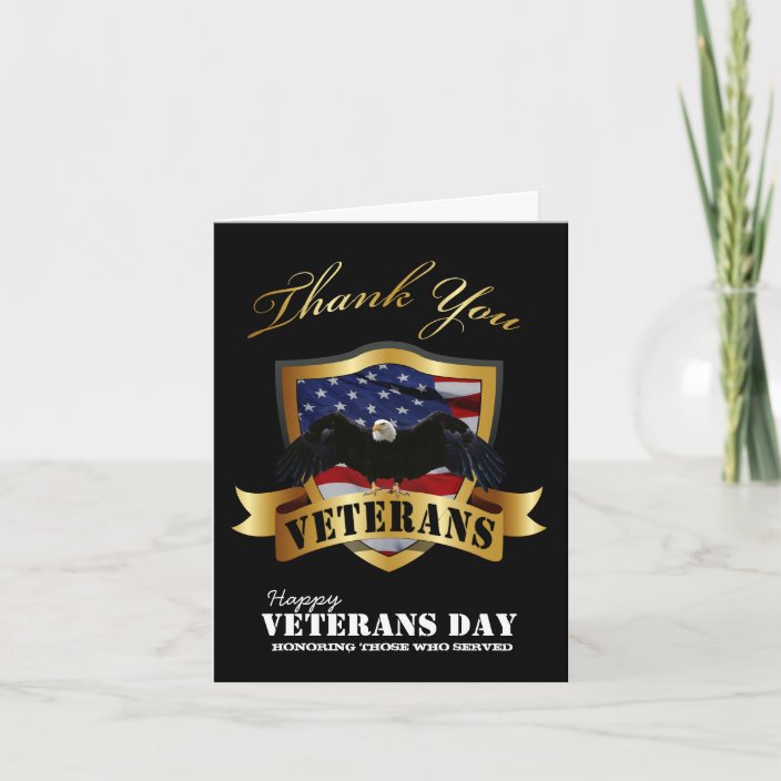 Happy Veterans Day Thank You Cards