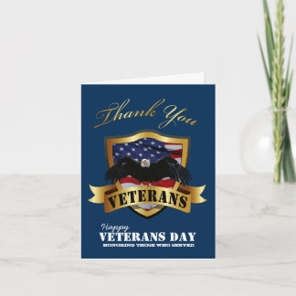 Happy Veterans Day Thank You Cards