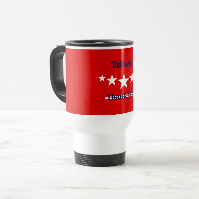 Happy Veterans Day  Travel Mug (Front Left)