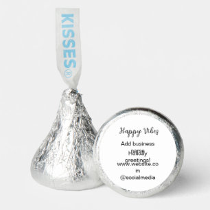 Happy vibes Christmas holiday greetings business y Hershey®'s Kisses®
