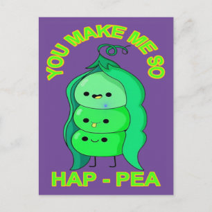 happy vibes postcard