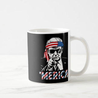 Happy Vintage Trump 4th Of July Patriotic merica A Coffee Mug