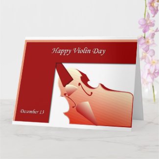 Happy Violin Day Card December 13