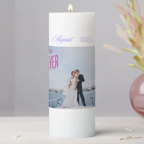 Happy Vision Board Wedding Candle