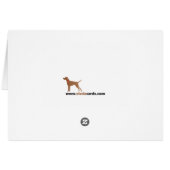 Happy Vizsla Hunting Cards (Back Horizontal)