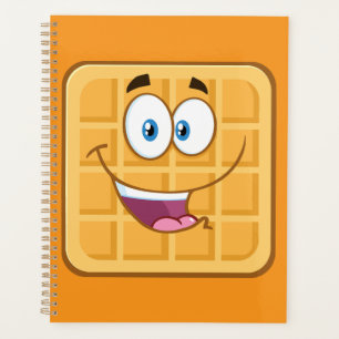 Happy Waffle Kawaii Smiling Breakfast Food Planner