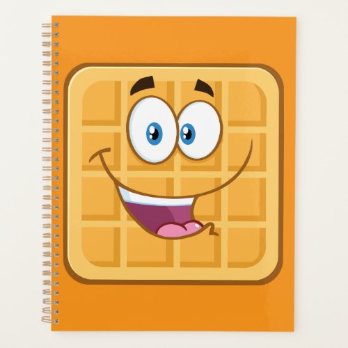 Happy Waffle Kawaii Smiling Breakfast Food Planner