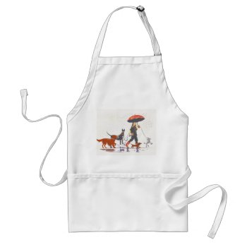 Happy Walk Adult Apron by Taniastore at Zazzle