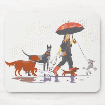 Happy Walk Mouse Pad by Taniastore at Zazzle