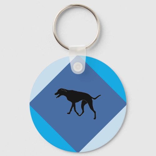 Happy Walking Dog Keychain