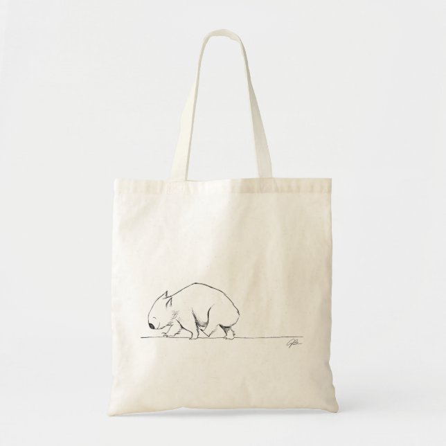 Happy Walking Wombat Tote (Front)