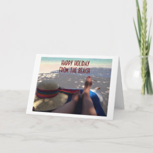 HAPPY WARM HOLIDAY GREETINGS "FROM THE BEACH"