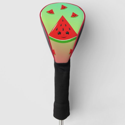 happy watermelon and babies golf head cover
