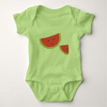 Happy Watermelon Baby Jersey Bodysuit at Zazzle