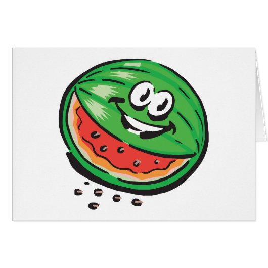 happy watermelon cards (Front Horizontal)