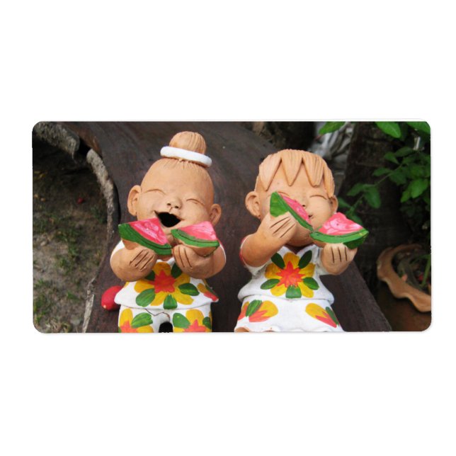 Happy Watermelon Friends Label (Front)