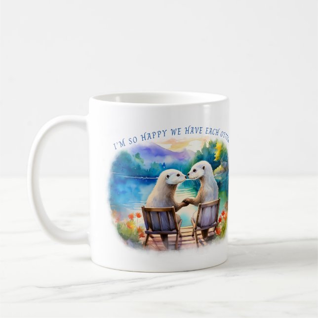 Happy we have each Otter Coffee Mug (Left)