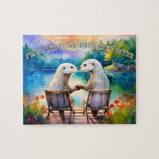 Happy we have each Otter Jigsaw Puzzle