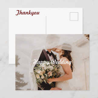 Happy Wedding 2 Postcard