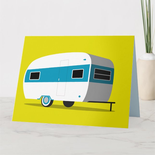HAPPY WEDDING ANNIVERSARY CAMPER BIG CARD (Front)