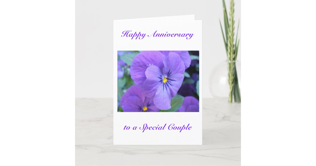 Happy Wedding Anniversary Card Zazzle Com