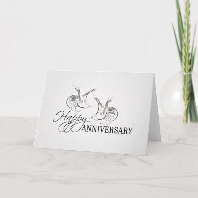 happy wedding anniversary congratulations card (Front)