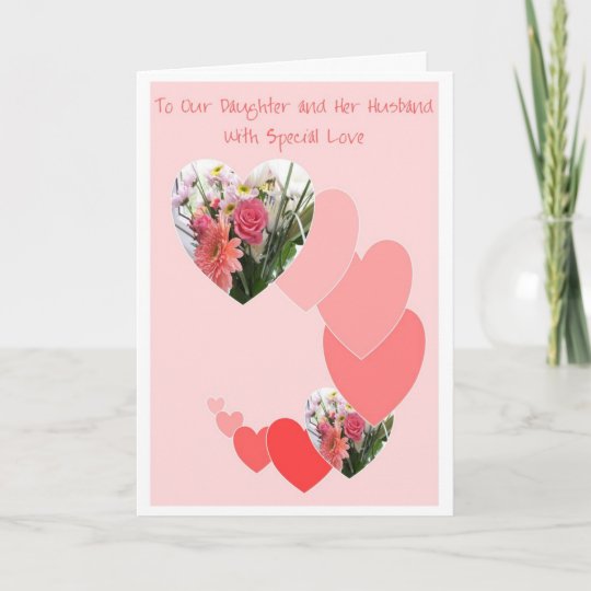 Happy Wedding Anniversary Daughter And Husband Card Zazzle Com