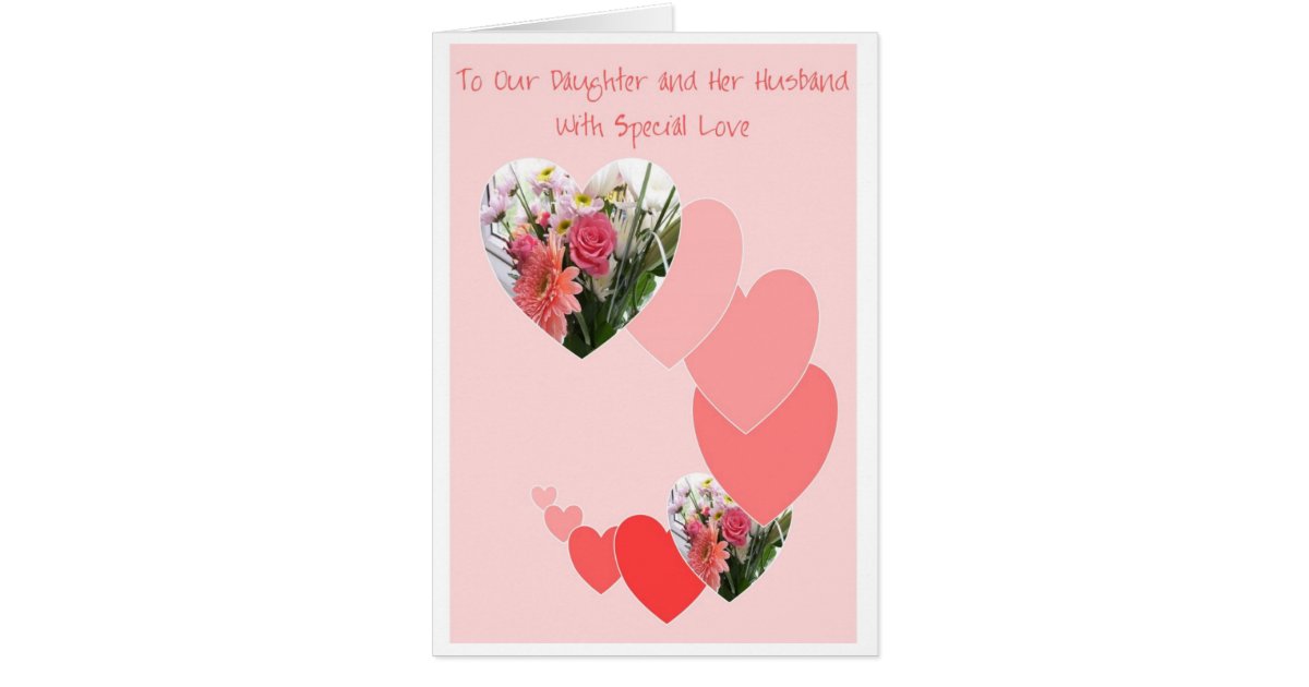 Happy Wedding  Anniversary  Daughter  And Husband Card  