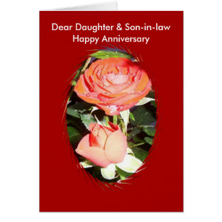 Happy Anniversary  To Daughter  And Son In Law  Cards  Zazzle