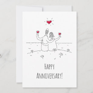 Download Funny Wine Anniversary Cards Zazzle