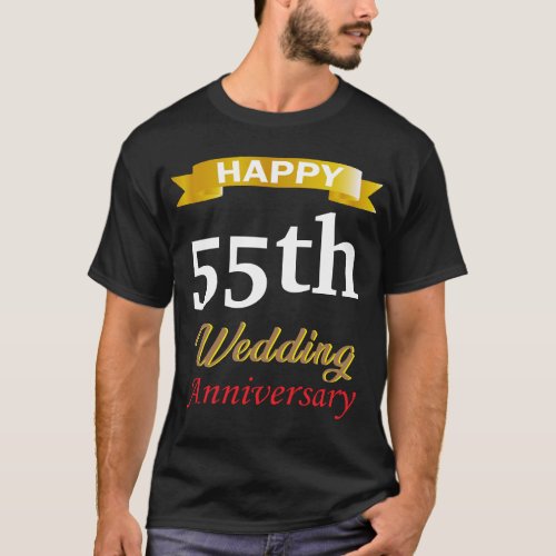 Happy Wedding Anniversary Personalize T_Shirt