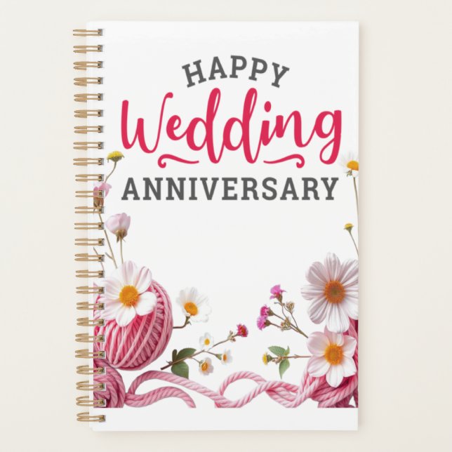 Happy wedding anniversary  planner (Front)