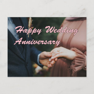 Happy Wedding Anniversary Postcard