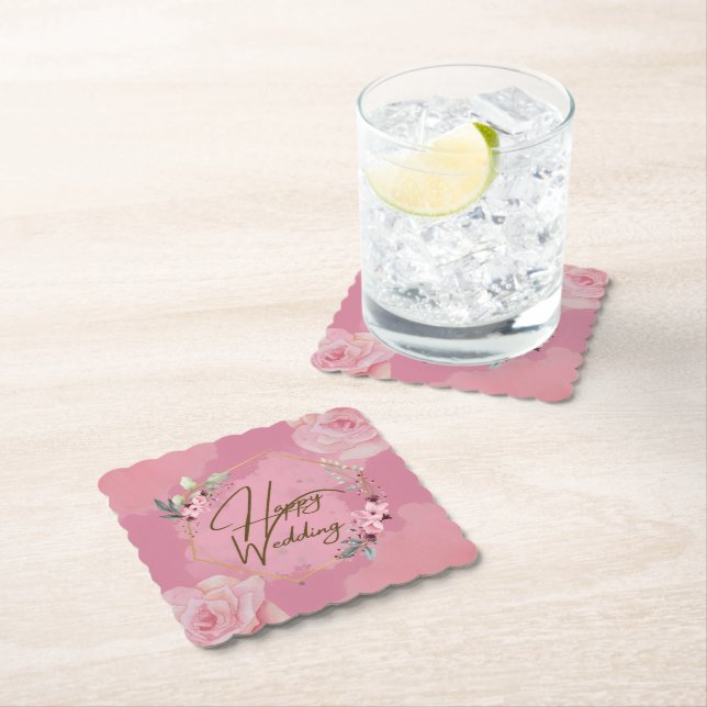 Happy Wedding Coaster Set (Insitu)