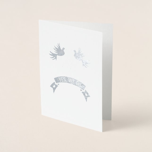 Happy Wedding Day | Yes We Do Foil Card (Front)